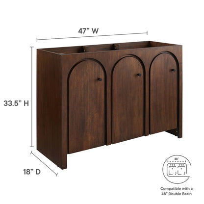 Modway - Appia 48" Bathroom Vanity Cabinet (Sink Basin Not Included) by Modway  Bathroom Vanities Brown - EEI-6541-WAL