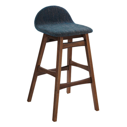 Modway - Juno Wood Bar Stool Set of 2 by Modway  Bar and Dining Bar and Counter Stools Blue - EEI-6553-HEA