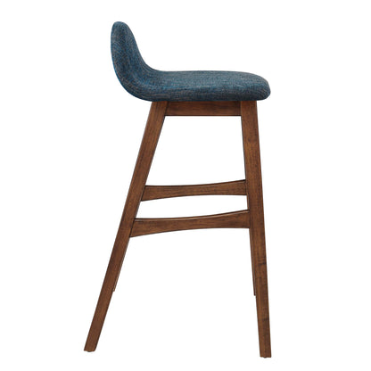 Modway - Juno Wood Bar Stool Set of 2 by Modway  Bar and Dining Bar and Counter Stools Blue - EEI-6553-HEA