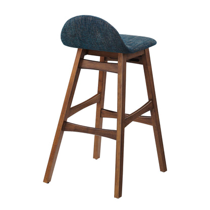 Modway - Juno Wood Bar Stool Set of 2 by Modway  Bar and Dining Bar and Counter Stools Blue - EEI-6553-HEA