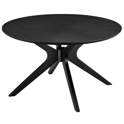 Modway - Crossroads Round Wood Coffee Table by Modway  Living Room Tables Black - EEI-6557-BLK