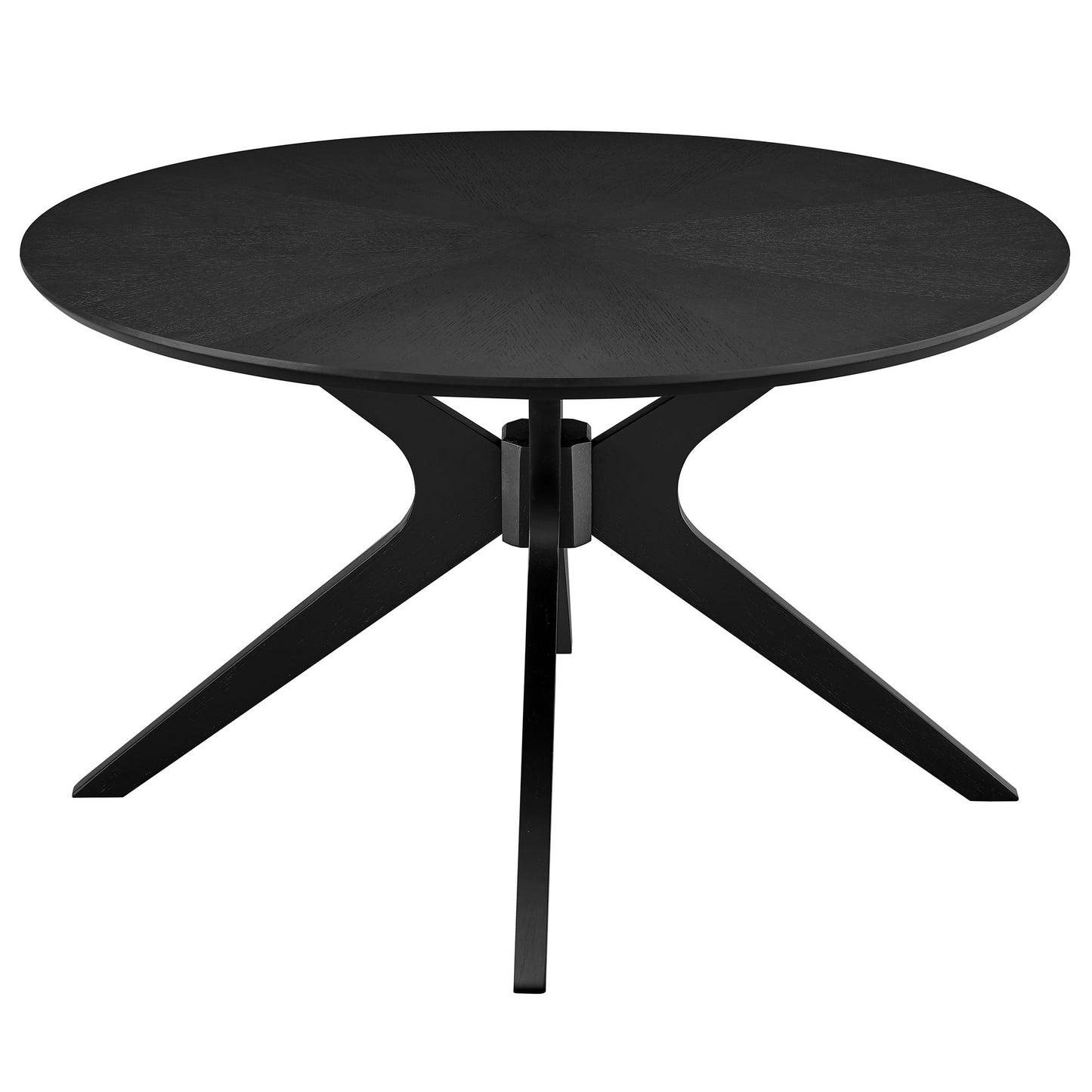 Modway - Crossroads Round Wood Coffee Table by Modway  Living Room Tables Black - EEI-6557-BLK