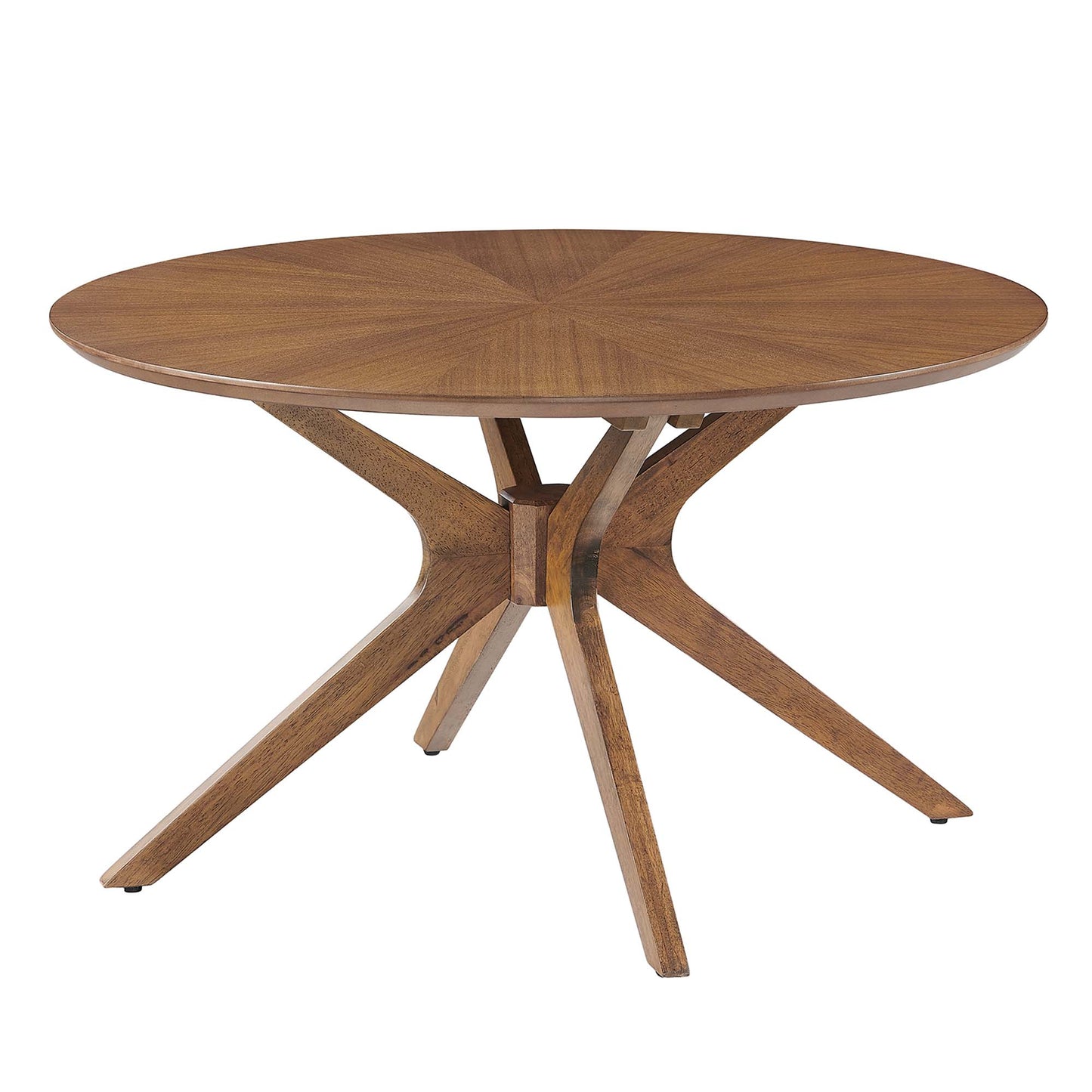 Modway - Crossroads Round Wood Coffee Table by Modway  Living Room Tables Brown - EEI-6557-WAL