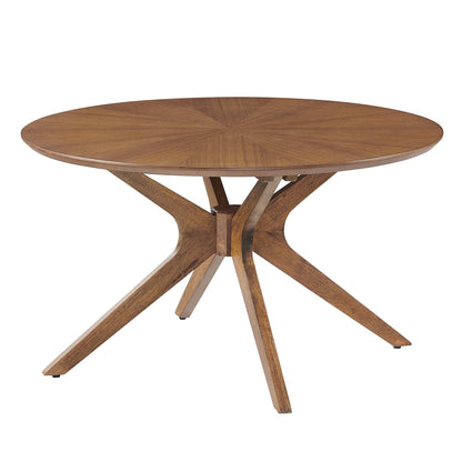 Modway - Crossroads Round Wood Coffee Table by Modway  Living Room Tables Brown - EEI-6557-WAL