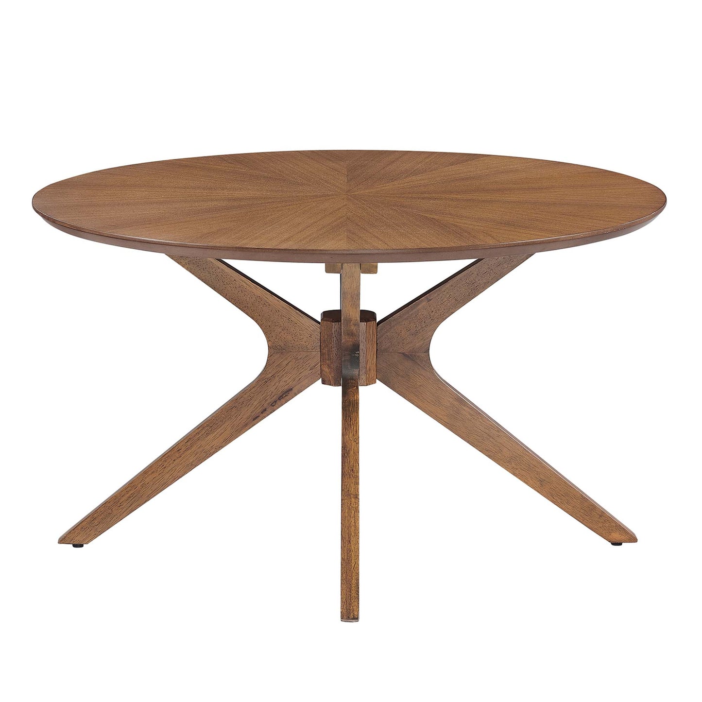 Modway - Crossroads Round Wood Coffee Table by Modway  Living Room Tables Brown - EEI-6557-WAL