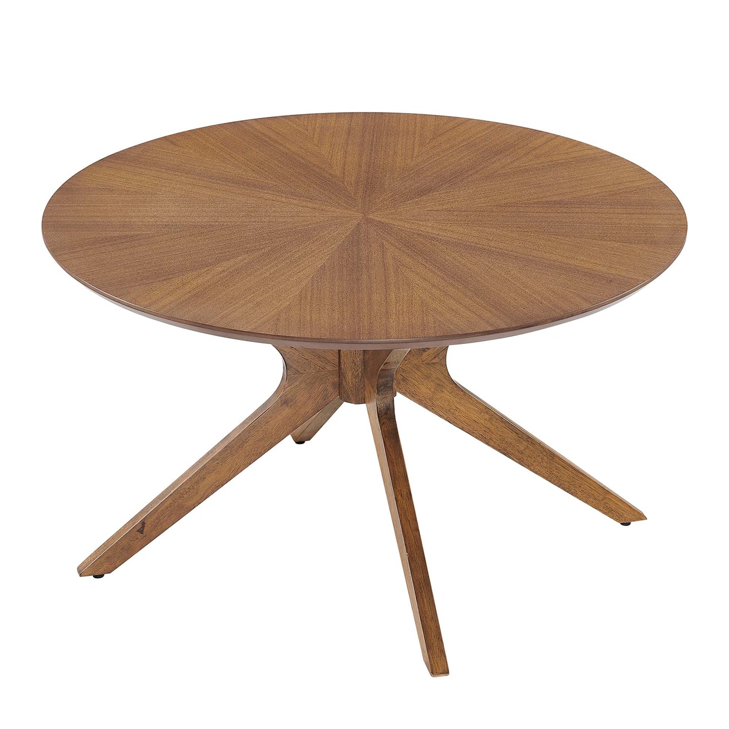 Modway - Crossroads Round Wood Coffee Table by Modway  Living Room Tables Brown - EEI-6557-WAL