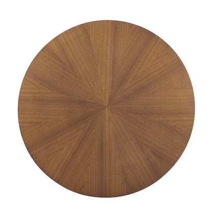 Modway - Crossroads Round Wood Coffee Table by Modway  Living Room Tables Brown - EEI-6557-WAL