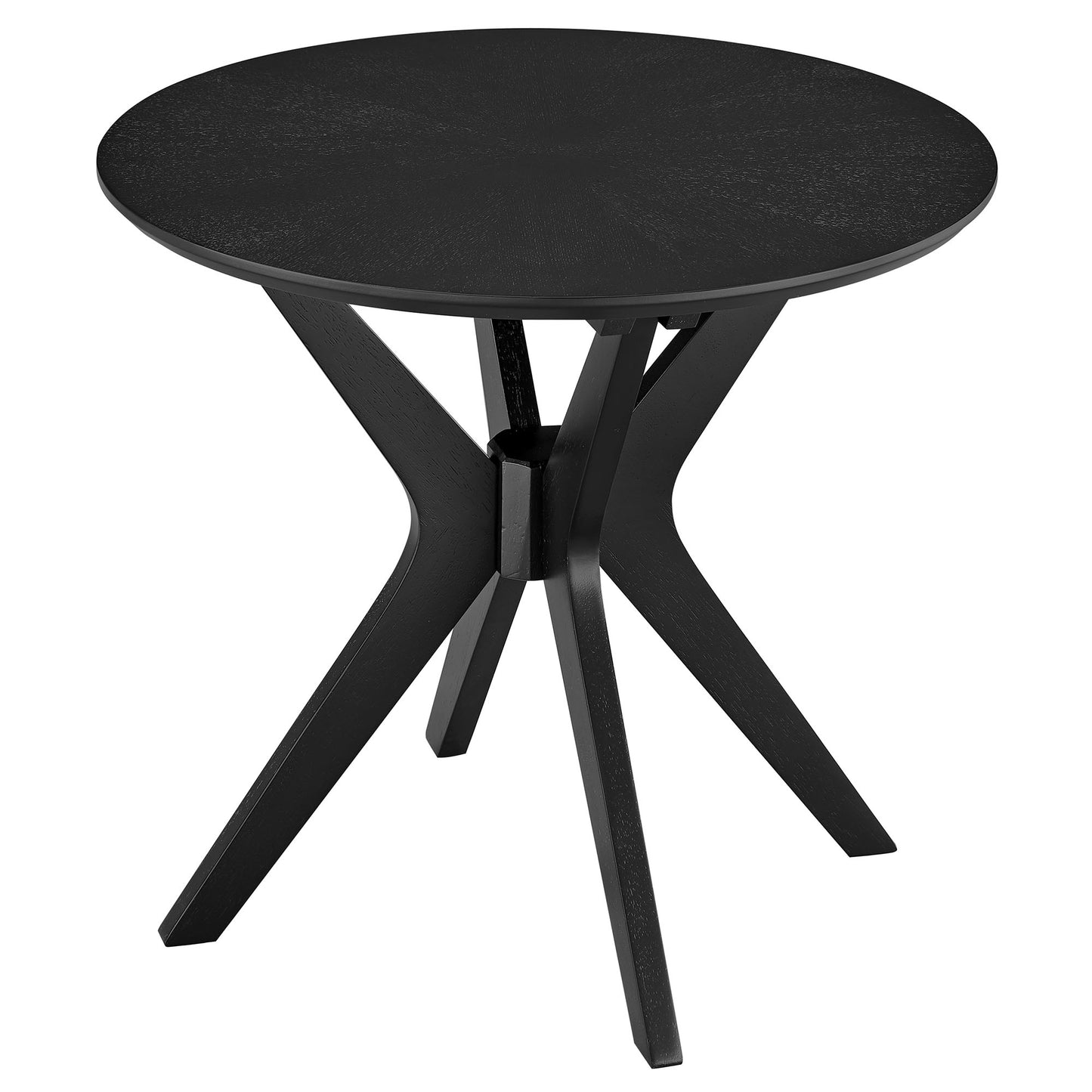 Modway - Crossroads 24? Round Wood Side Table by Modway  Living Room Tables Black - EEI-6558-BLK