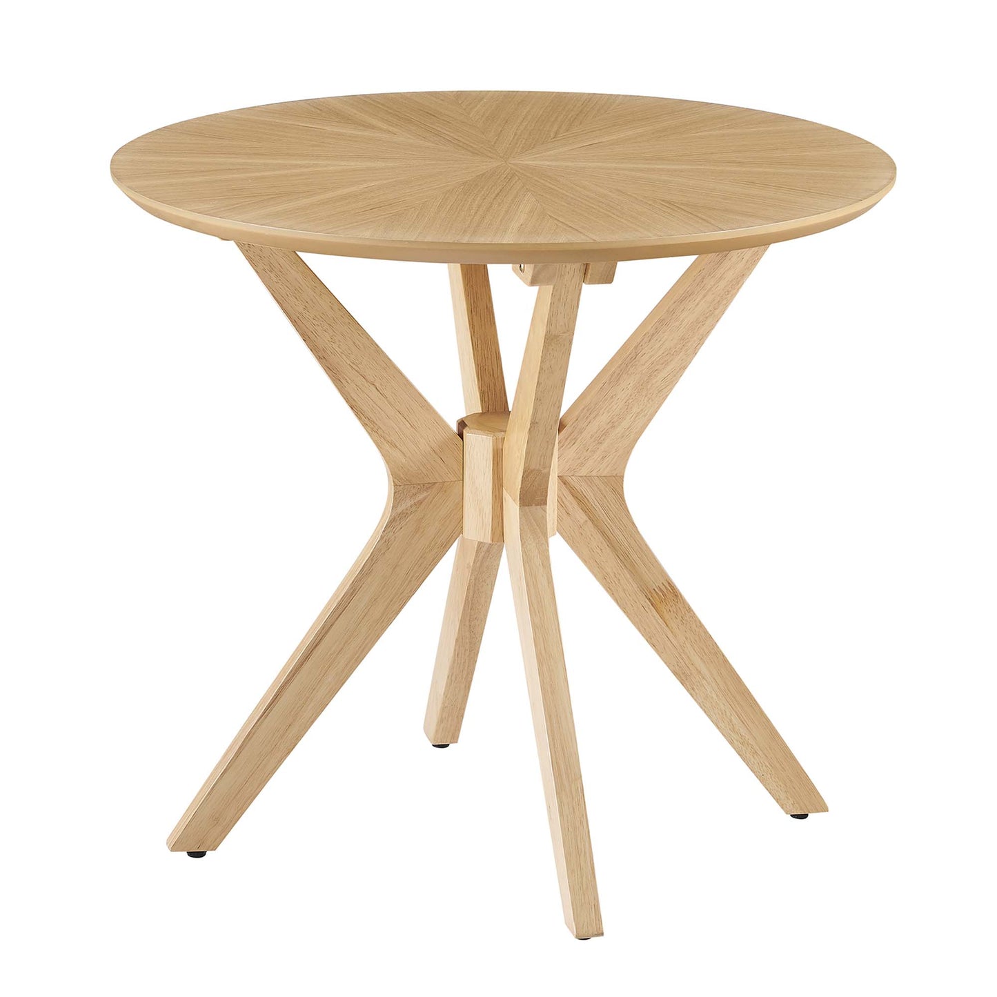 Modway - Crossroads 24? Round Wood Side Table by Modway  Living Room Tables Brown - EEI-6558-OAK