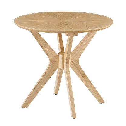 Modway - Crossroads 24? Round Wood Side Table by Modway  Living Room Tables Brown - EEI-6558-OAK