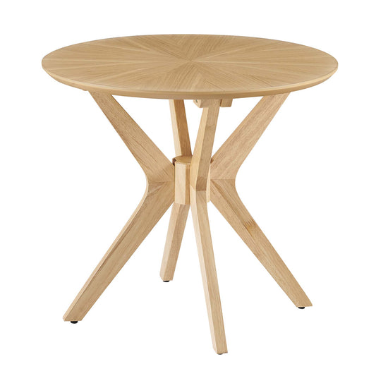 Modway - Crossroads 24? Round Wood Side Table by Modway  Living Room Tables Brown - EEI-6558-OAK