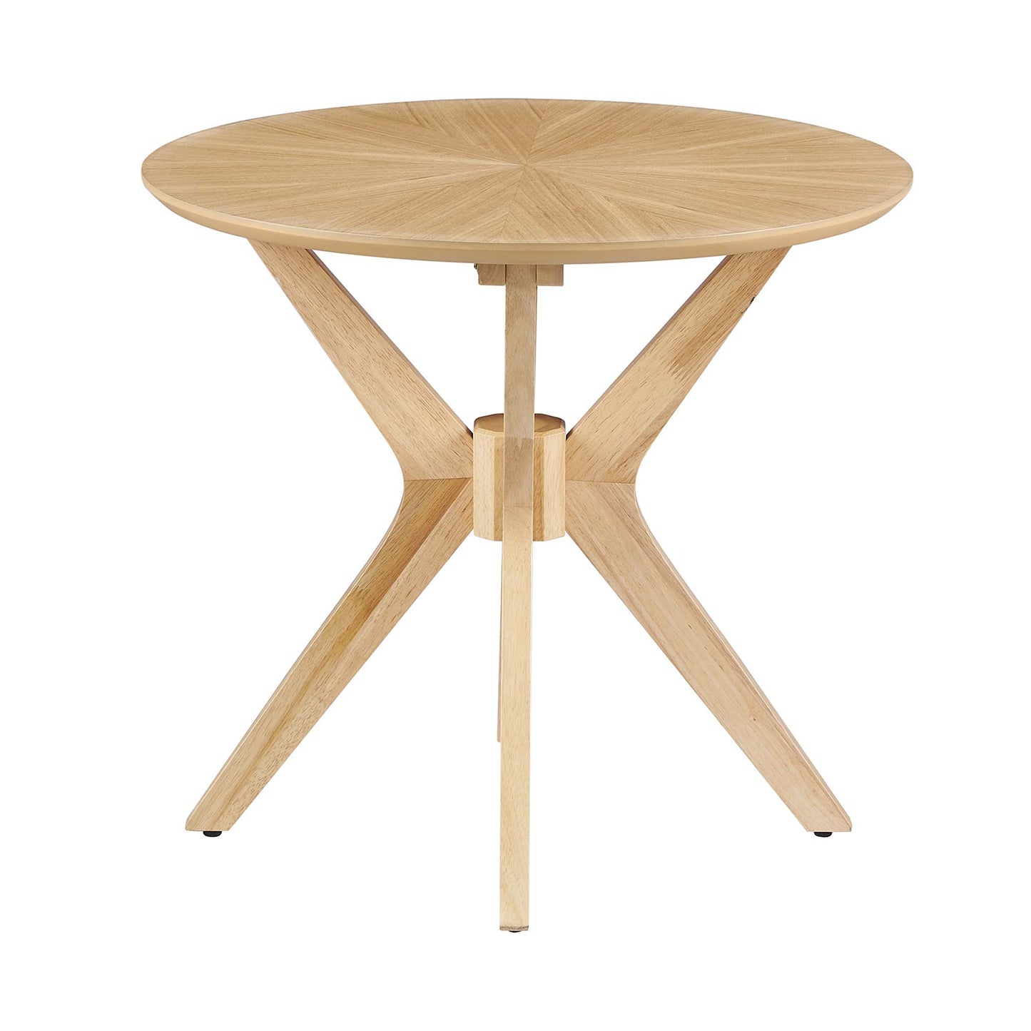 Modway - Crossroads 24? Round Wood Side Table by Modway  Living Room Tables Brown - EEI-6558-OAK
