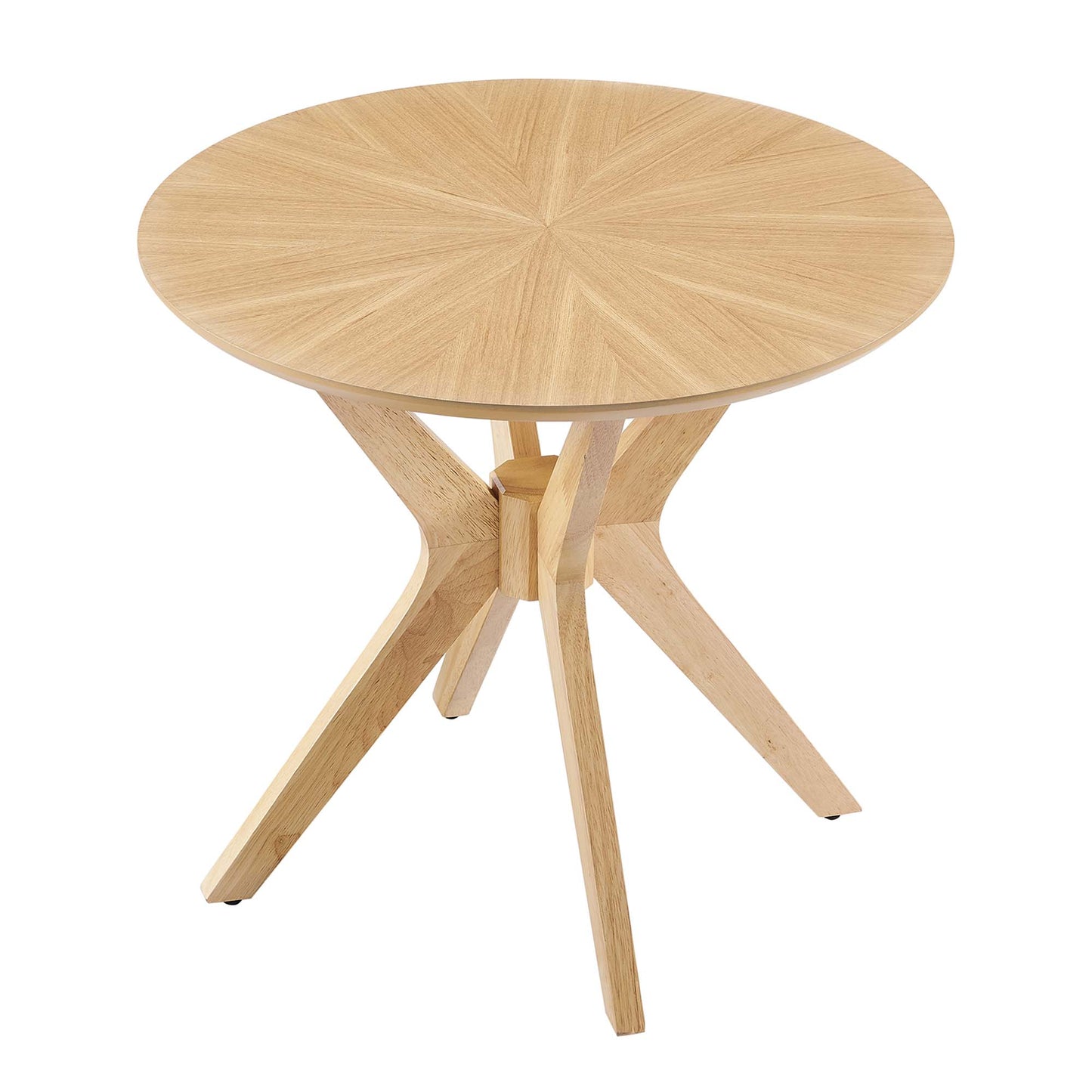 Modway - Crossroads 24? Round Wood Side Table by Modway  Living Room Tables Brown - EEI-6558-OAK