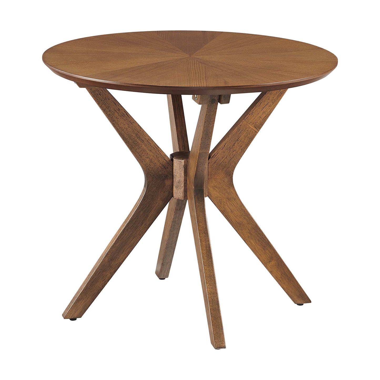 Modway - Crossroads 24? Round Wood Side Table by Modway  Living Room Tables Brown - EEI-6558-WAL