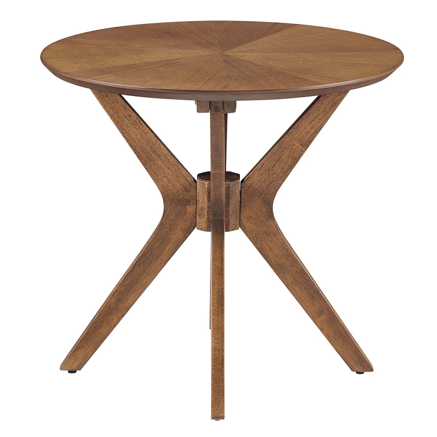 Modway - Crossroads 24? Round Wood Side Table by Modway  Living Room Tables Brown - EEI-6558-WAL