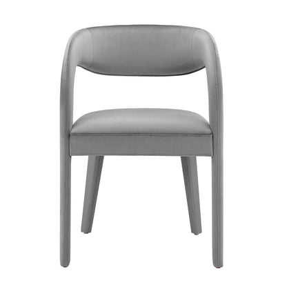 Modway - Pinnacle Performance Velvet Dining Chair Set of 2 by Modway  Bar and Dining Dining Chairs Gray - EEI-6563-GRY