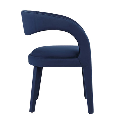 Modway - Pinnacle Performance Velvet Dining Chair Set of 2 by Modway  Bar and Dining Dining Chairs Blue - EEI-6563-MID