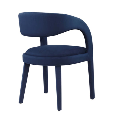 Modway - Pinnacle Performance Velvet Dining Chair Set of 2 by Modway  Bar and Dining Dining Chairs Blue - EEI-6563-MID