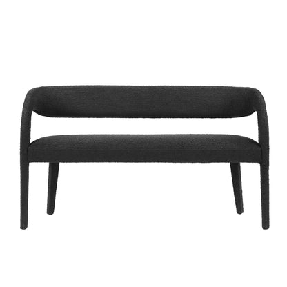 Modway - Pinnacle Boucle Fabric Accent Bench by Modway  Living Room Benches and Stools Black - EEI-6571-BLK
