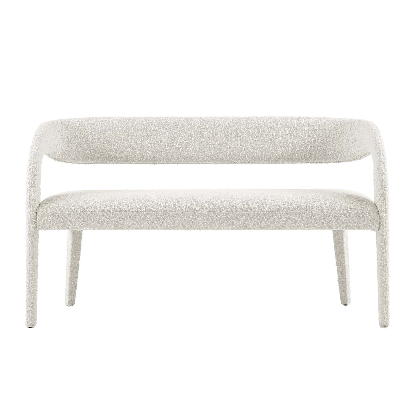 Modway - Pinnacle Boucle Fabric Accent Bench by Modway  Living Room Benches and Stools White - EEI-6571-IVO