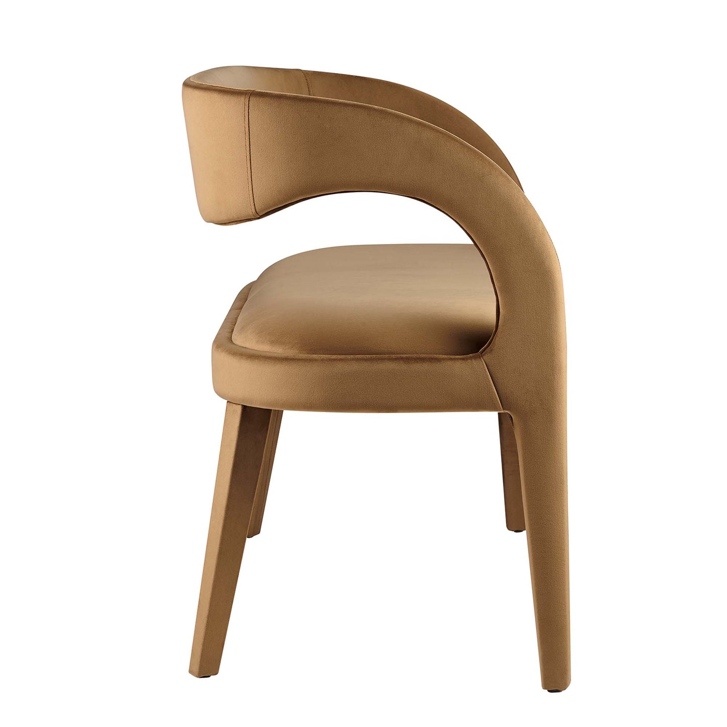 Modway - Pinnacle Performance Velvet Accent Bench by Modway  Living Room Benches and Stools Brown - EEI-6572-BRN