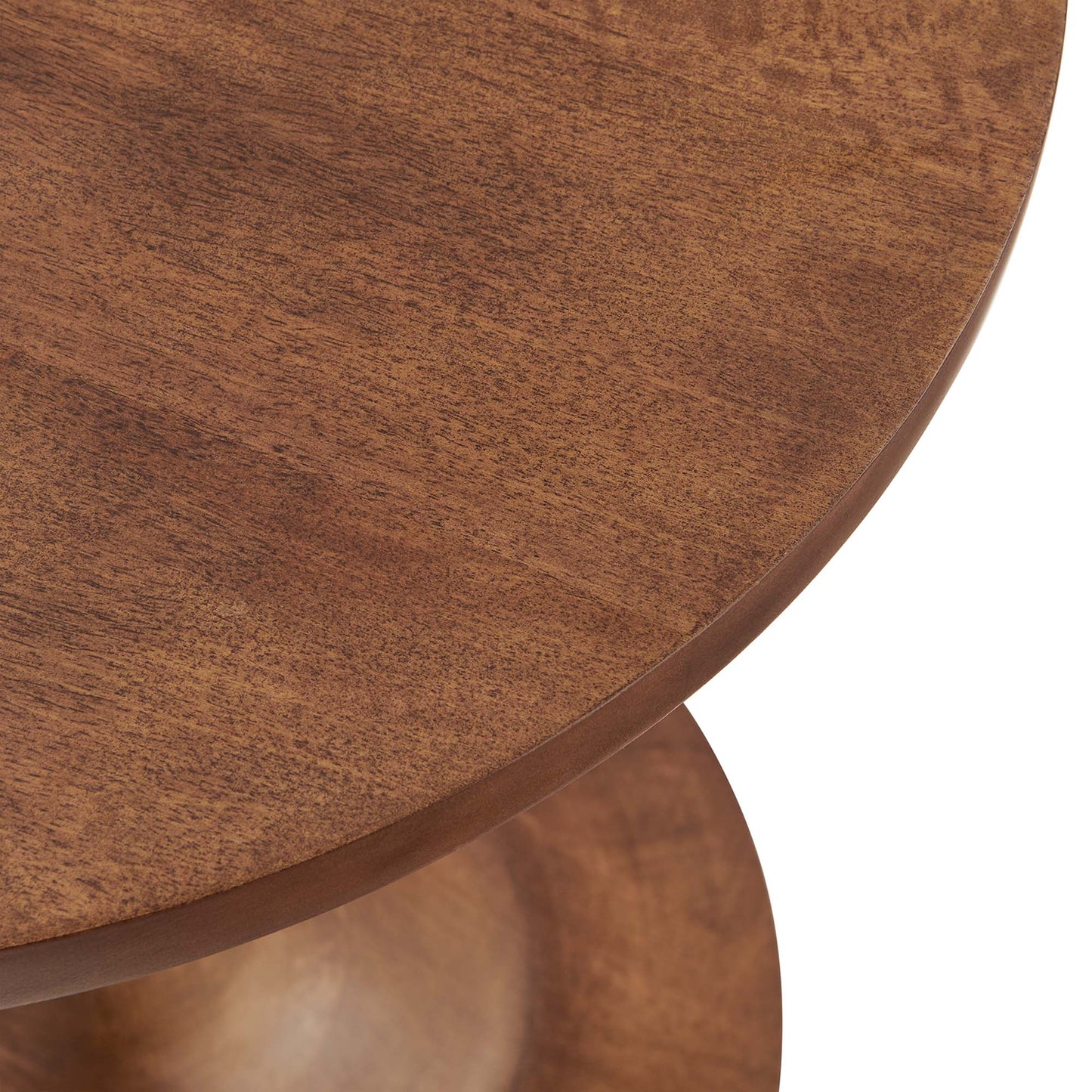 Modway - Lina Round Wood Side Table by Modway  Living Room Tables Brown - EEI-6573-WAL