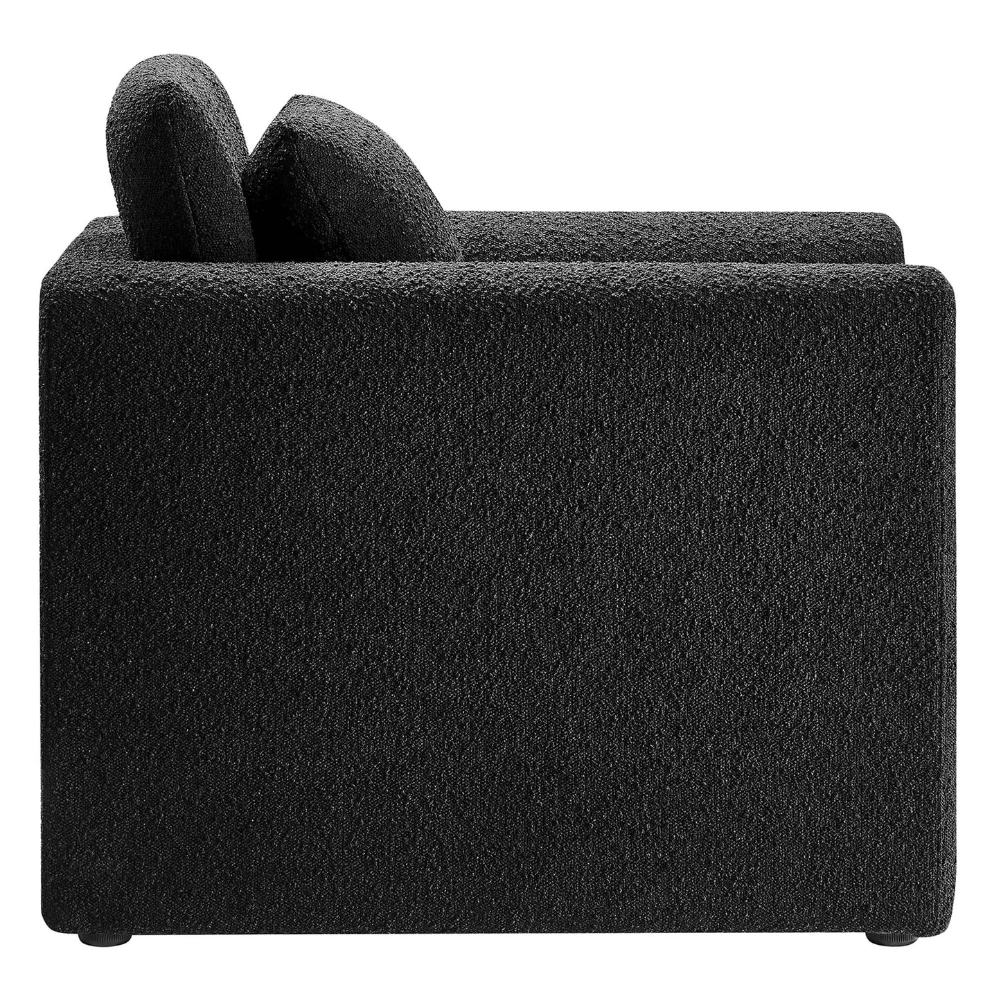 Modway - Waverly Boucle Upholstered Armchair by Modway  Living Room Sofas and Armchairs Black - EEI-6575-BLK