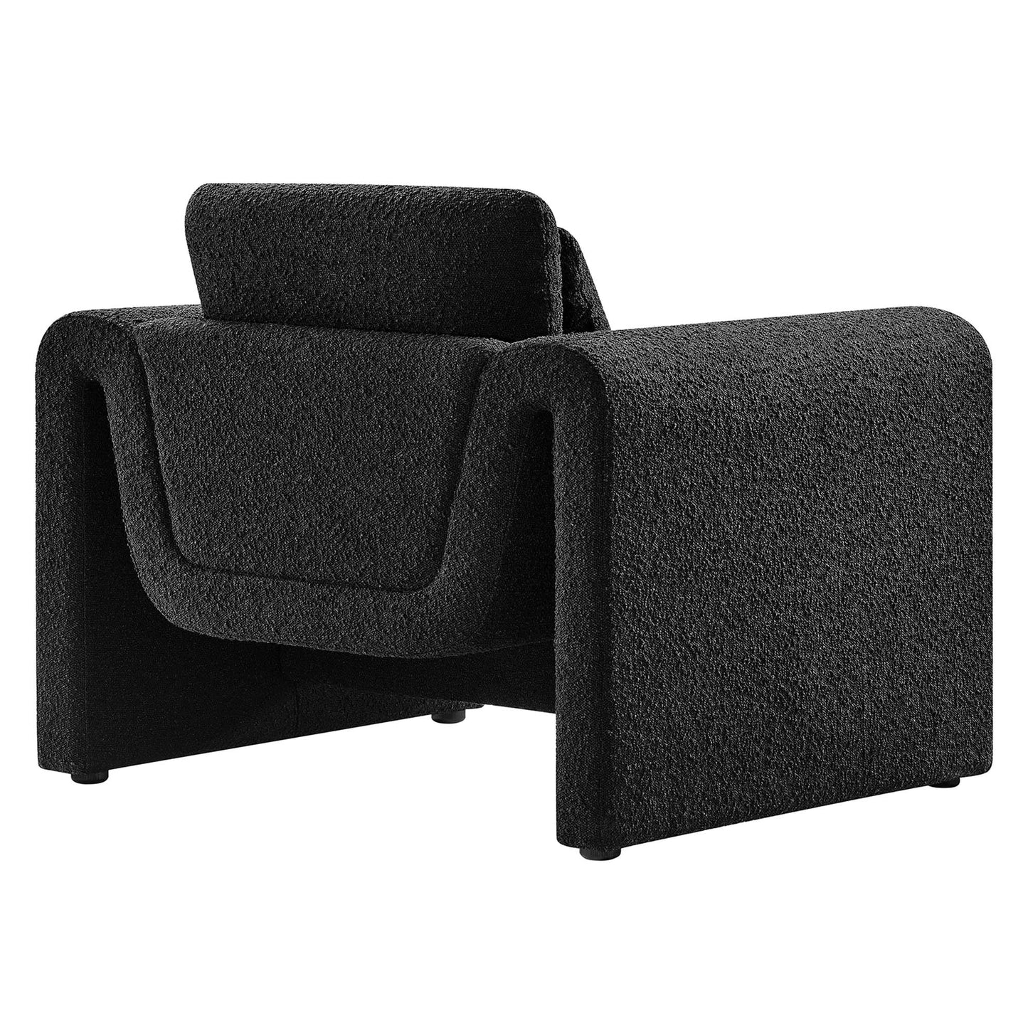 Modway - Waverly Boucle Upholstered Armchair by Modway  Living Room Sofas and Armchairs Black - EEI-6575-BLK