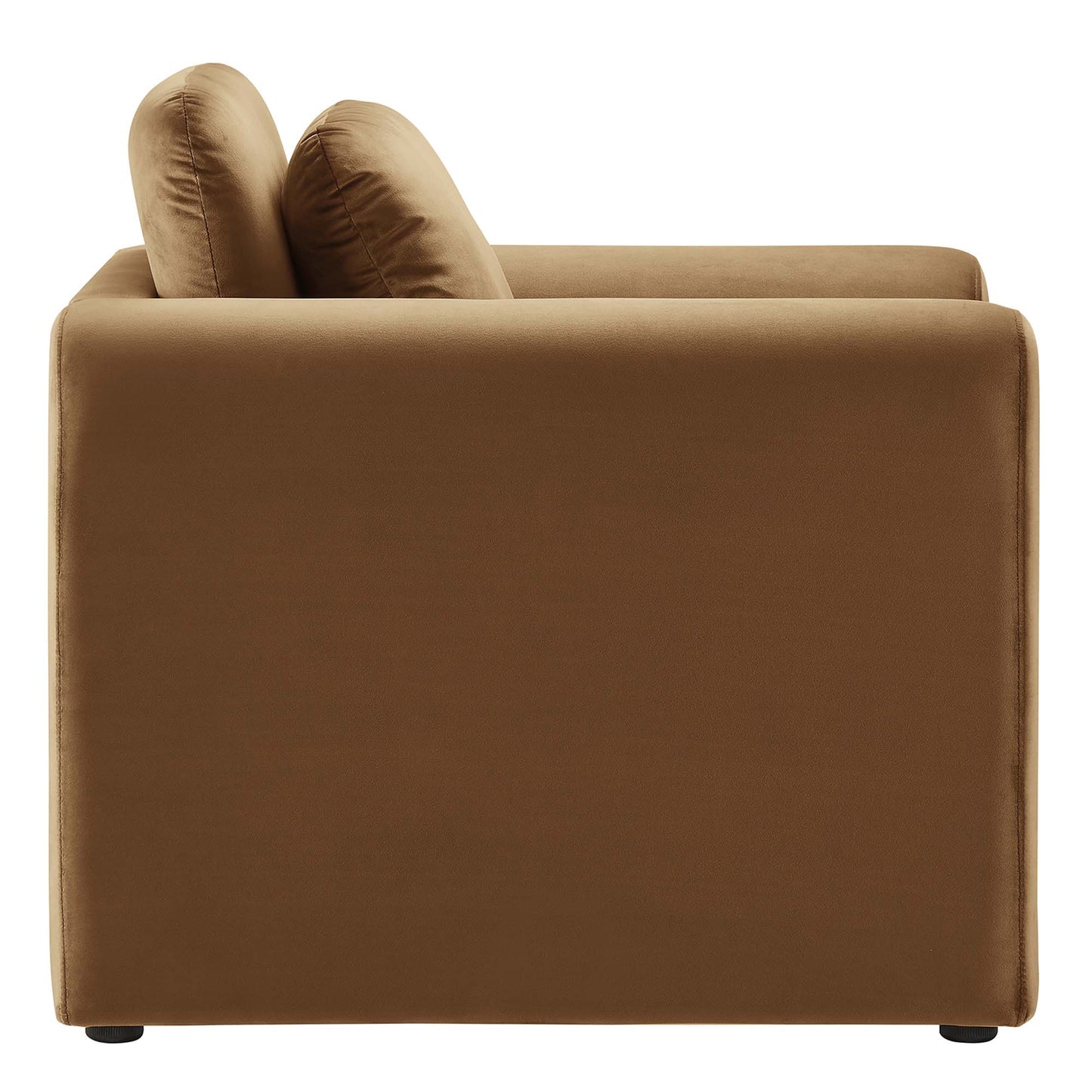 Modway - Waverly Performance Velvet Armchair by Modway  Living Room Sofas and Armchairs Brown - EEI-6576-BRN
