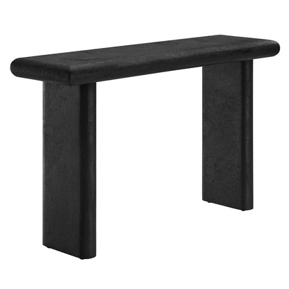 Modway - Relic Concrete Textured Console Table by Modway  Living Room Tables Black - EEI-6577-BLK