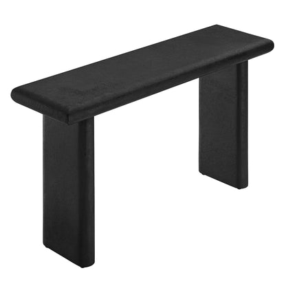 Modway - Relic Concrete Textured Console Table by Modway  Living Room Tables Black - EEI-6577-BLK