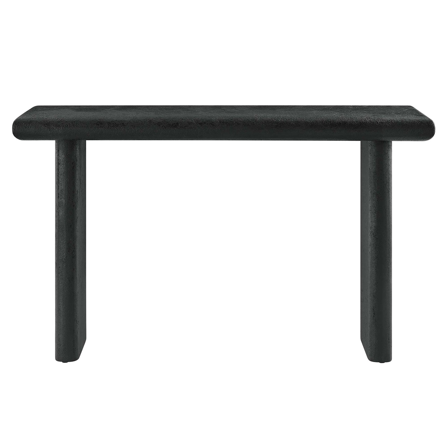 Modway - Relic Concrete Textured Console Table by Modway  Living Room Tables Black - EEI-6577-BLK