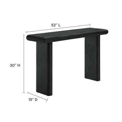 Modway - Relic Concrete Textured Console Table by Modway  Living Room Tables Black - EEI-6577-BLK