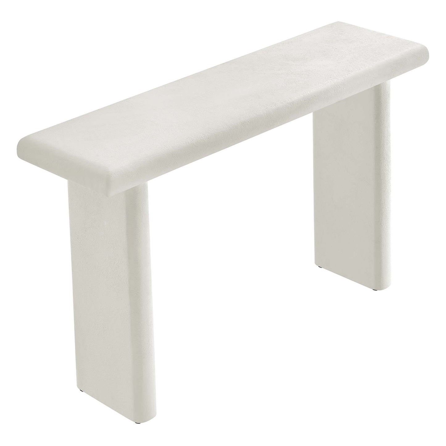Modway - Relic Concrete Textured Console Table by Modway  Living Room Tables White - EEI-6577-WHI
