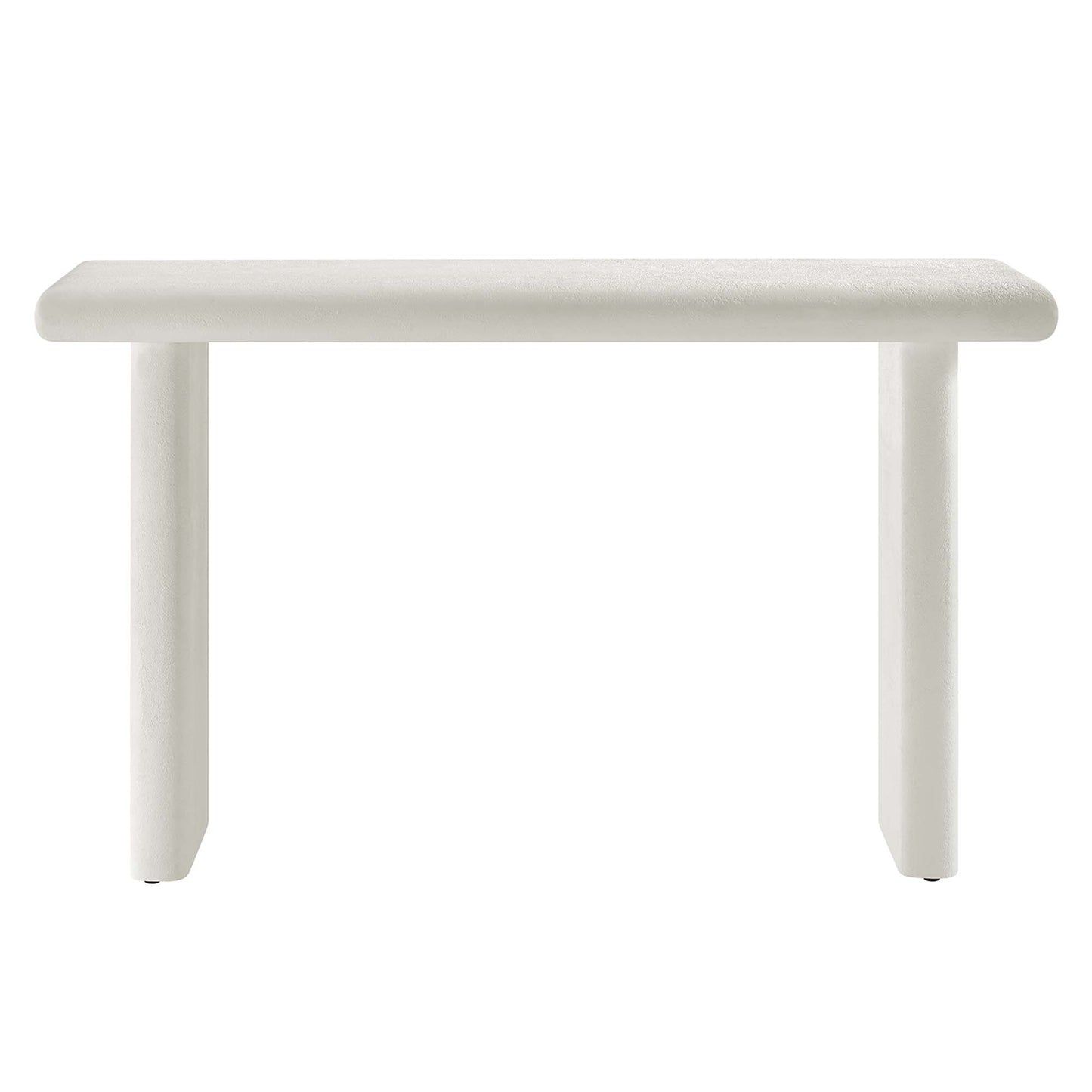 Modway - Relic Concrete Textured Console Table by Modway  Living Room Tables White - EEI-6577-WHI