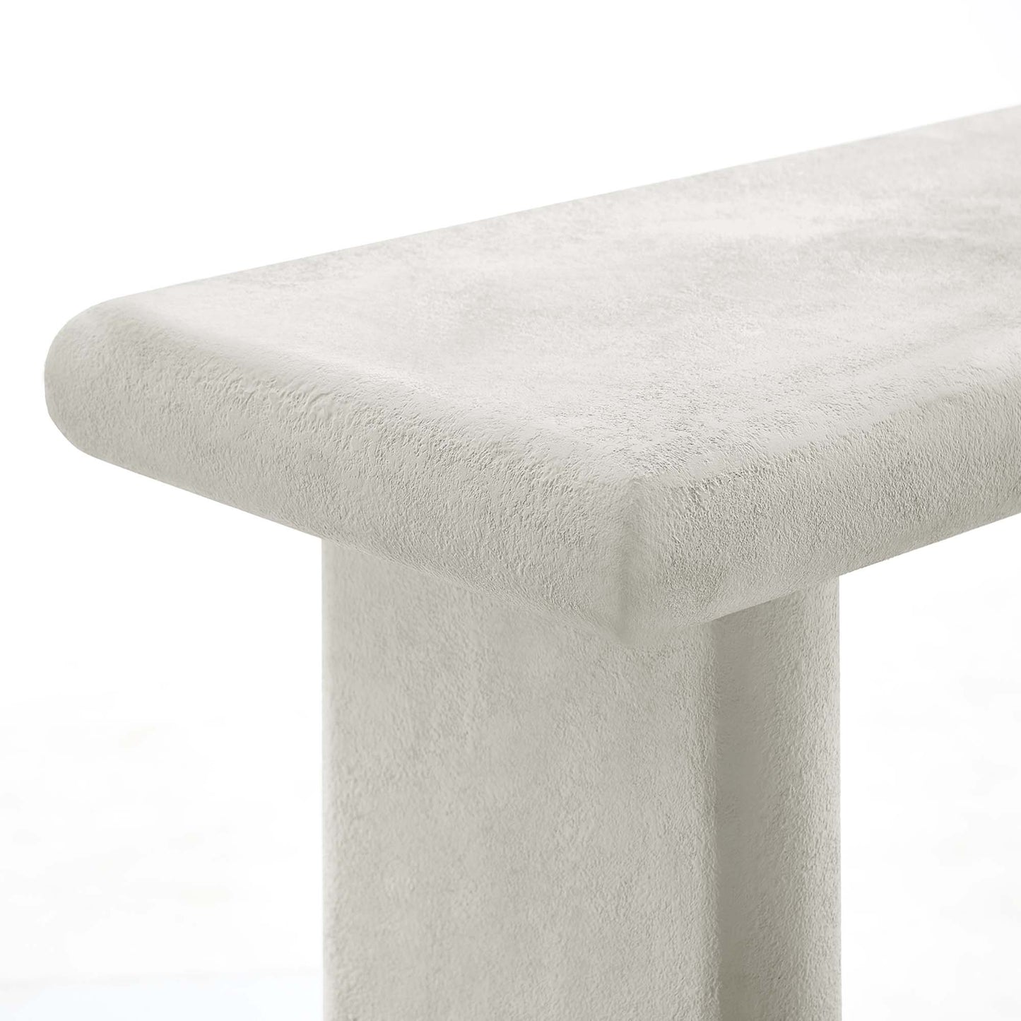 Modway - Relic Concrete Textured Console Table by Modway  Living Room Tables White - EEI-6577-WHI