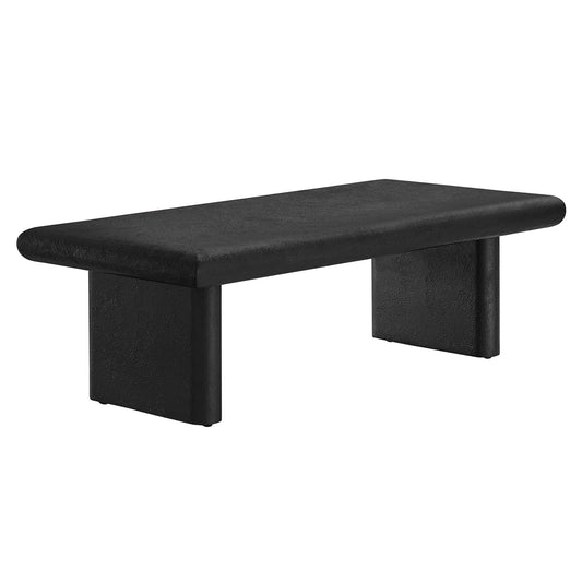 Modway - Relic Concrete Textured Coffee Table by Modway  Living Room Tables Black - EEI-6578-BLK