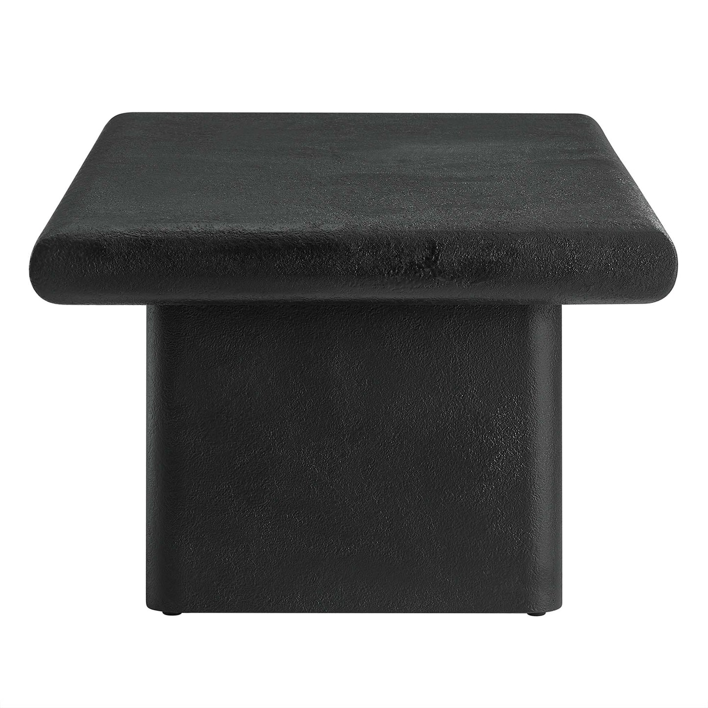 Modway - Relic Concrete Textured Coffee Table by Modway  Living Room Tables Black - EEI-6578-BLK