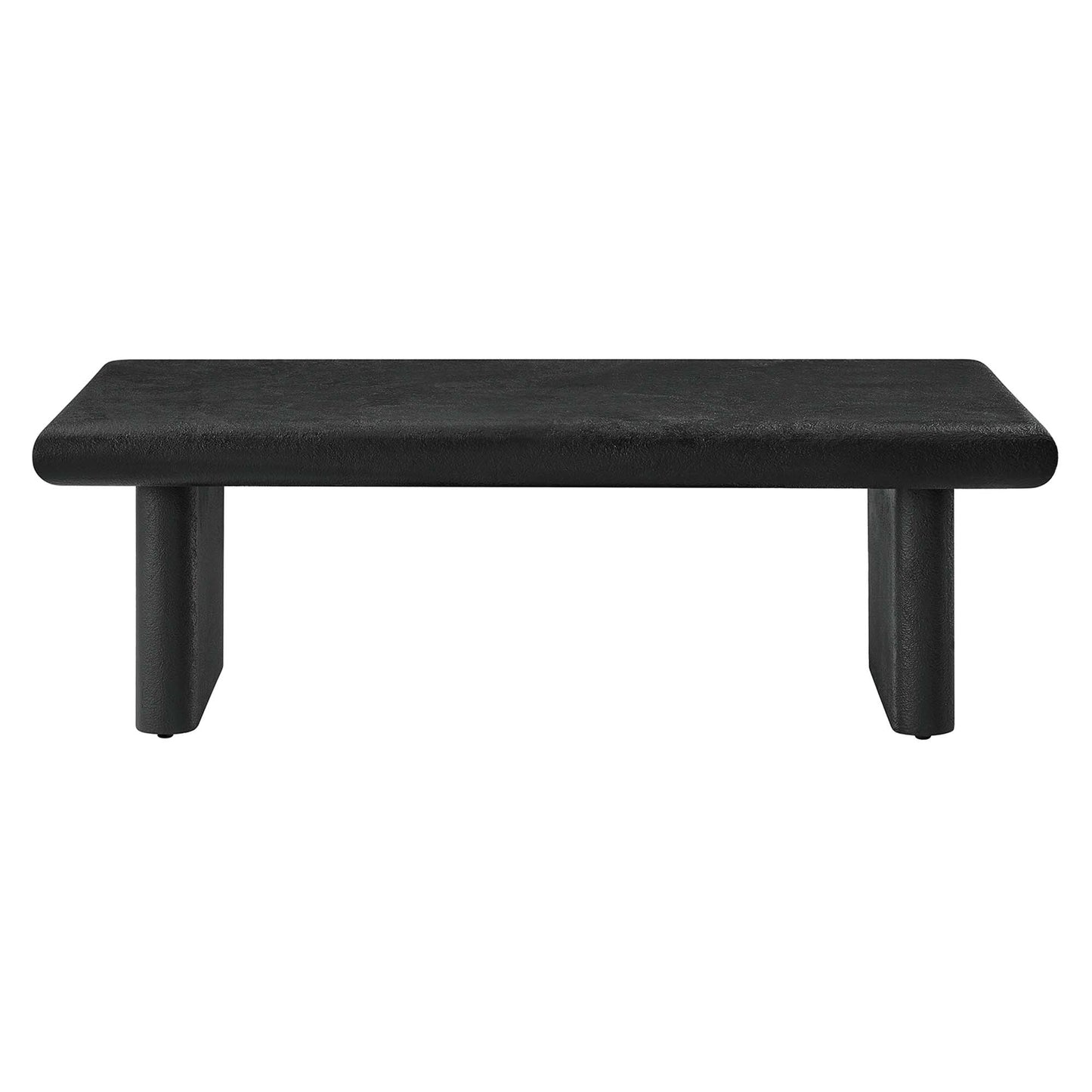 Modway - Relic Concrete Textured Coffee Table by Modway  Living Room Tables Black - EEI-6578-BLK