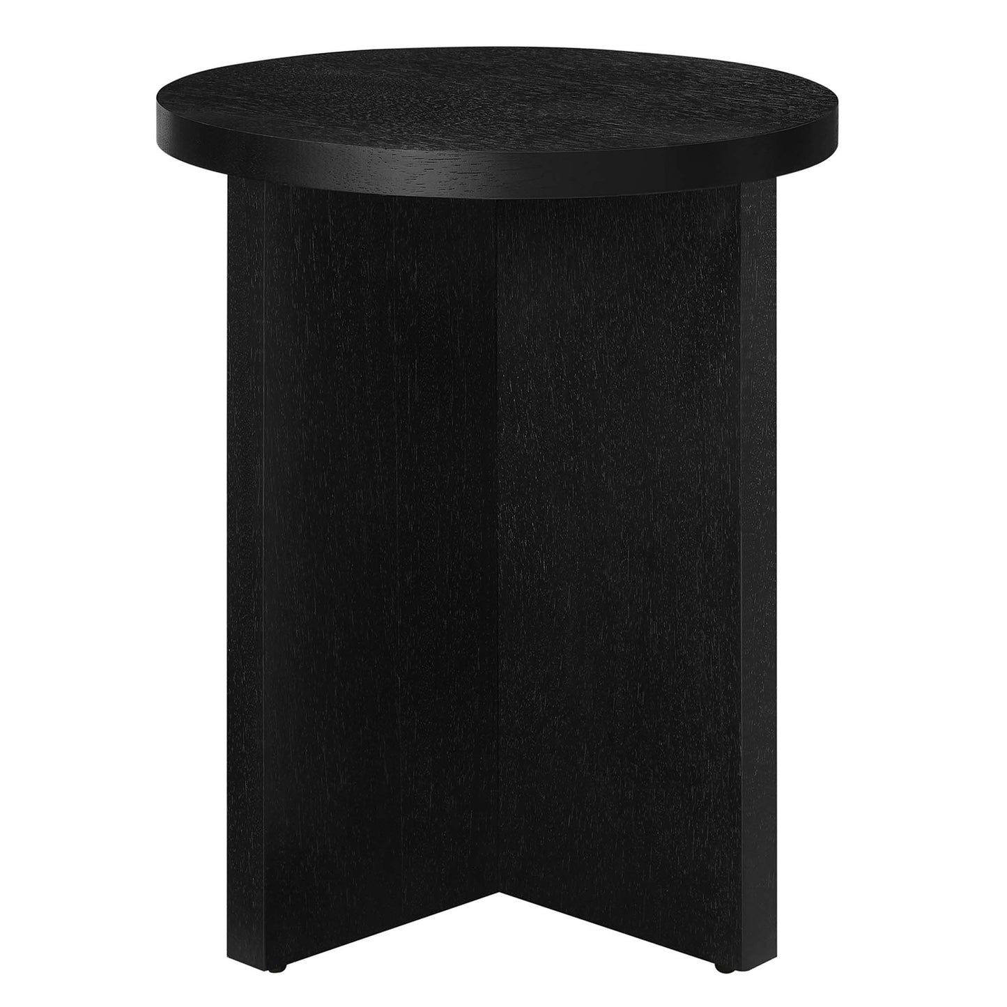 Modway - Silas Round Wood Side Table by Modway  Living Room Tables Black - EEI-6579-BLK