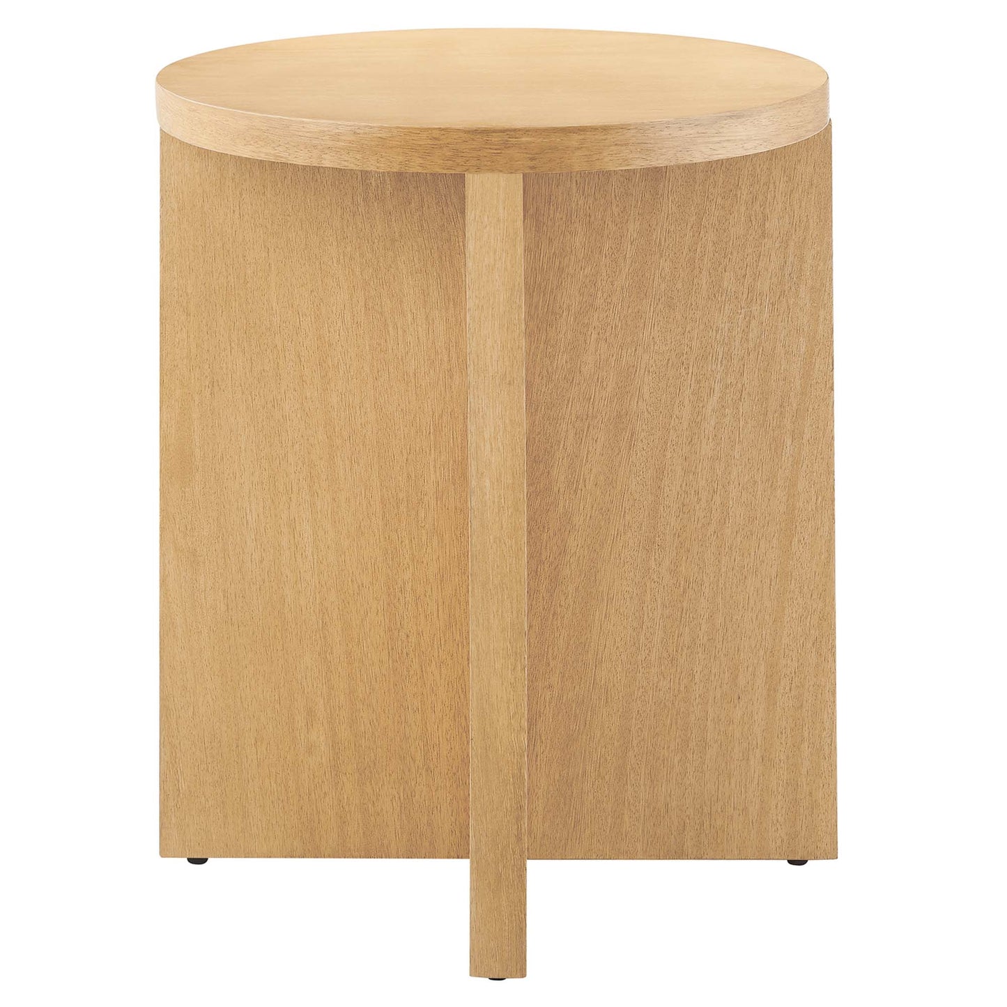 Modway - Silas Round Wood Side Table by Modway  Living Room Tables Brown - EEI-6579-NAT