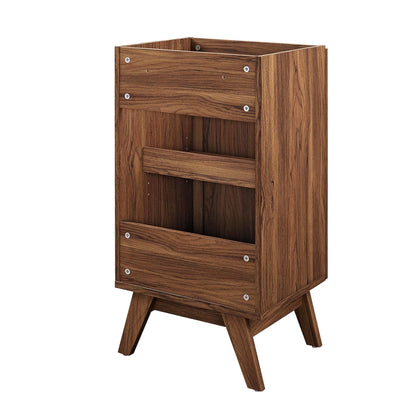 Modway Outlet Soma 18? Bathroom Vanity Cabinet (Sink Basin Not Included) by Modway  Bathroom Furniture Walnut - EEI-6585-WAL