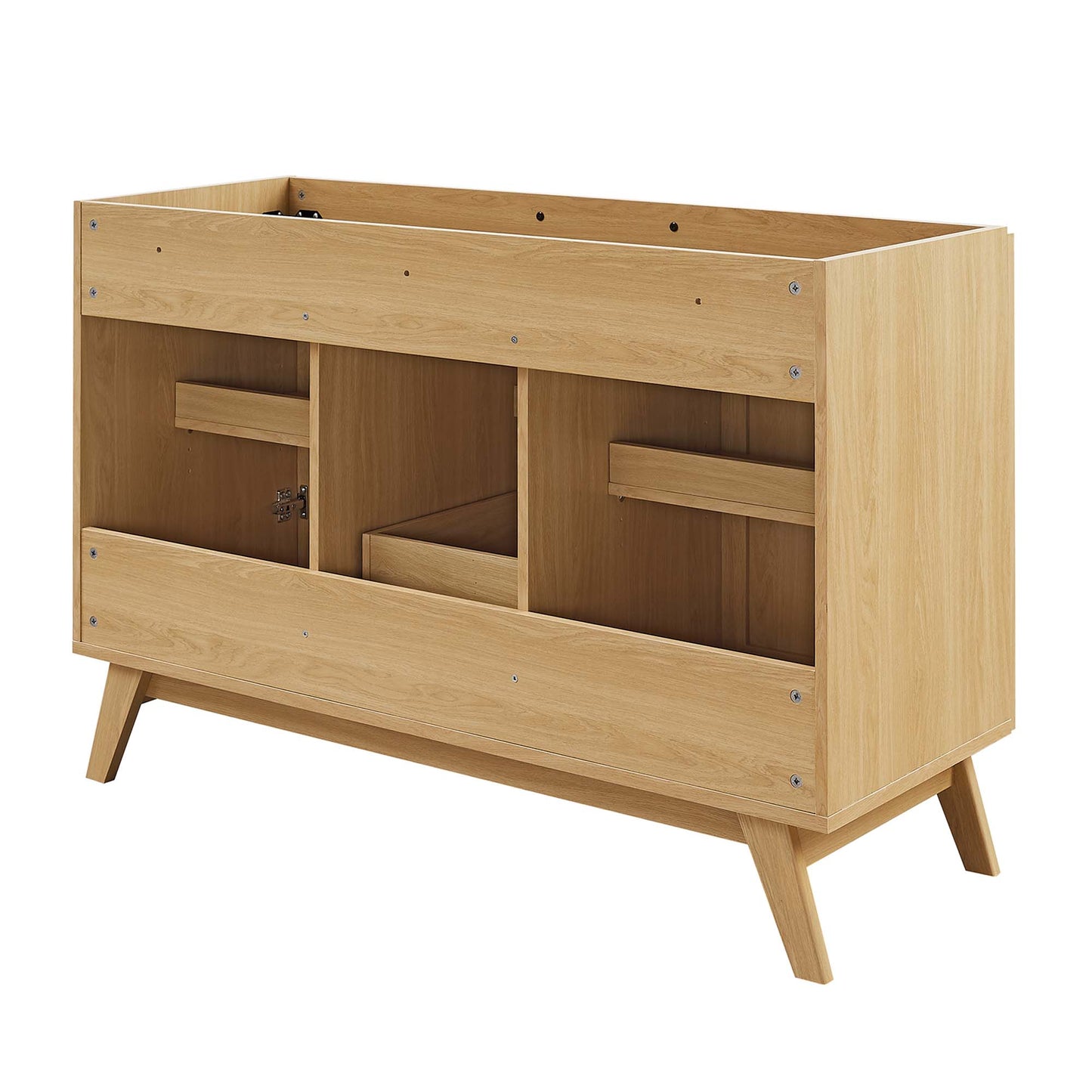 Modway - Soma 48? Single or Double Sink Compatible Bathroom Vanity Cabinet (Sink Basin Not Included) by Modway  Bathroom Vanities Brown - EEI-6589-OAK