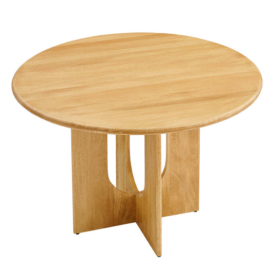 Modway - Rivian Round 48" Wood Dining Table by Modway  Bar and Dining Bar and Dining Tables Brown - EEI-6592-OAK