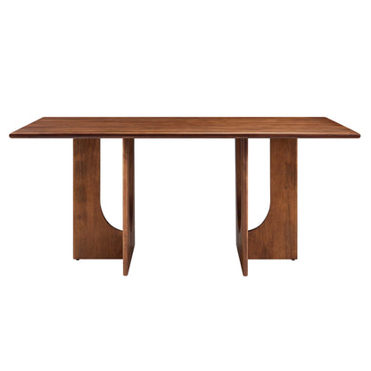Modway - Rivian Rectangular 70" Wood Dining Table by Modway  Bar and Dining Bar and Dining Tables Brown - EEI-6593-WAL