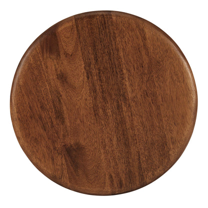 Modway - Rivian Round Side Table by Modway  Living Room Tables Brown - EEI-6595-WAL