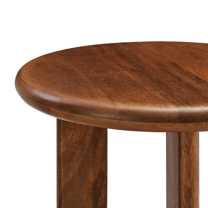 Modway - Rivian Round Side Table by Modway  Living Room Tables Brown - EEI-6595-WAL