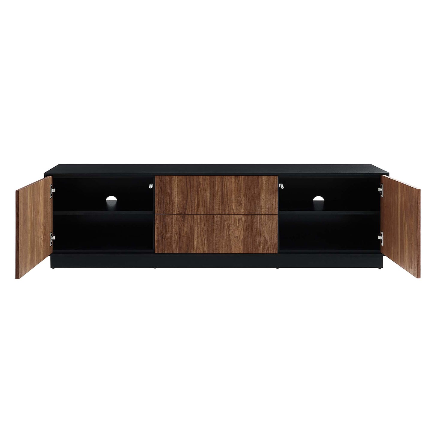Modway - Holden 63? TV Stand by Modway  Living Room Decor Brown - EEI-6598-BLK-WAL