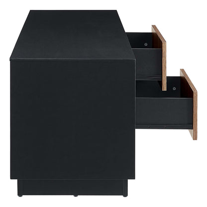 Modway - Holden 63? TV Stand by Modway  Living Room Decor Brown - EEI-6598-BLK-WAL