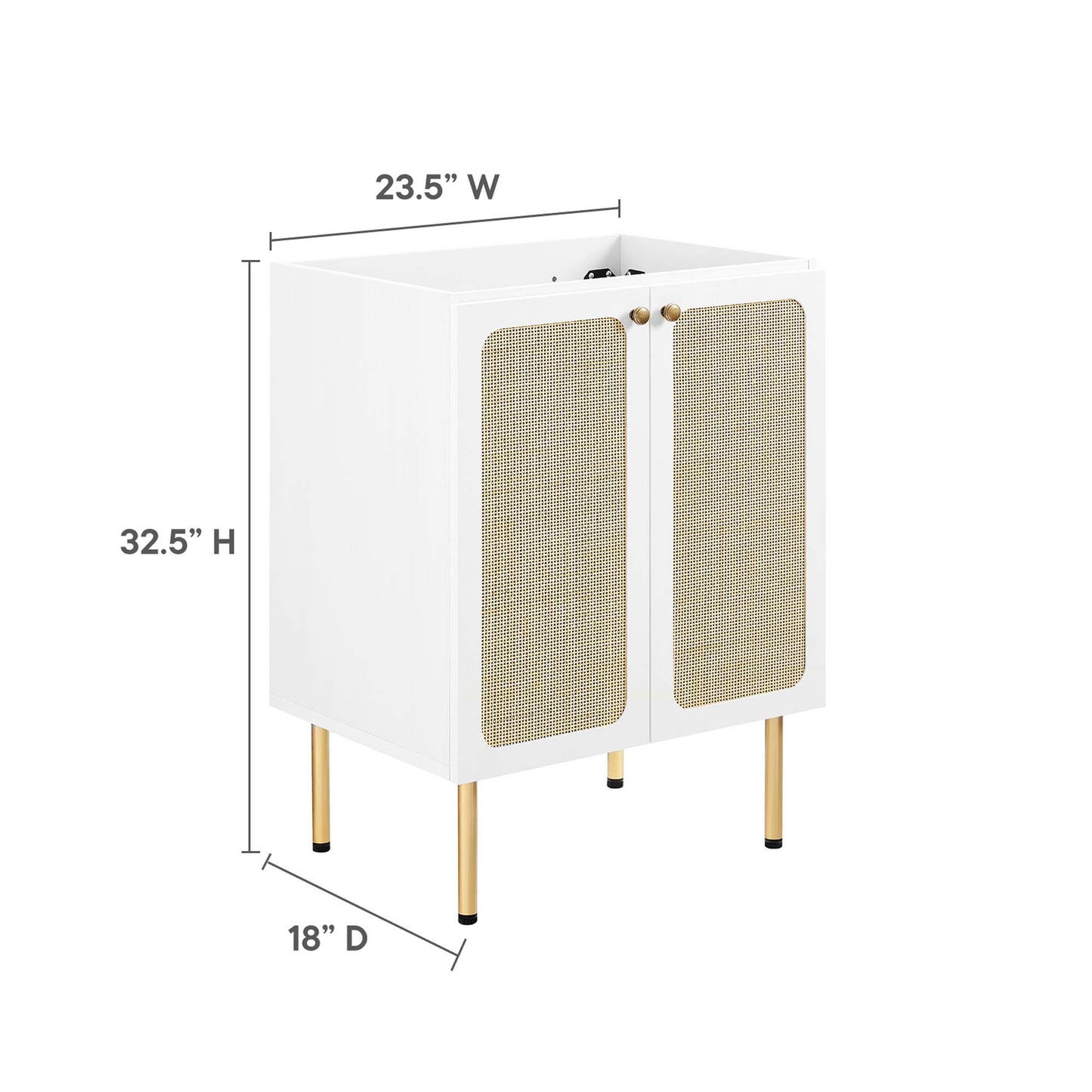 Modway Outlet Chaucer 24" Bathroom Vanity Cabinet (Sink Basin Not Included) by Modway  Bathroom Furniture White - EEI-6601-WHI